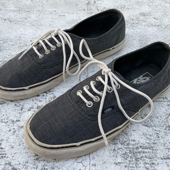 Vans Men Sneaker Lace Up Gray Shoes Size 10.5 Men 12Women - Picture 4 of 10